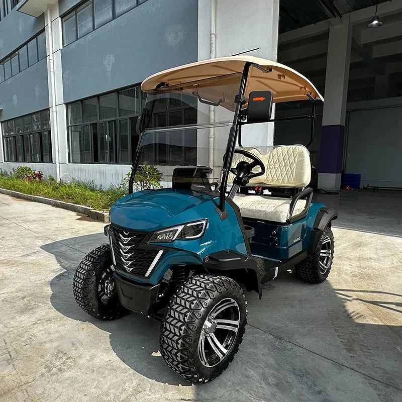 2026 4/6 Seats Electric off-Road Golf Trolley Cart 4 Wheels Mobile Scooter Scenic Spot Golf Buggy