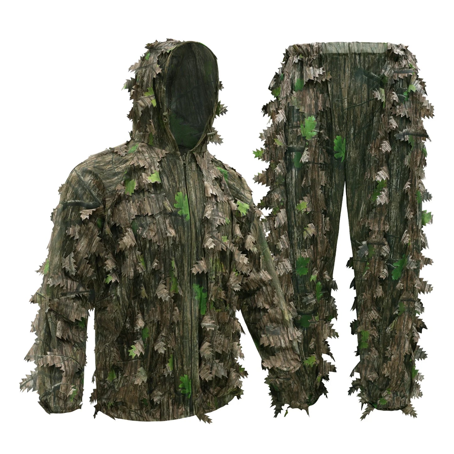 Summer Bionic Camouflage Hunting Suit Quick-Dry Breathable Outdoor Bird Watching Real CS Game Training Clothes