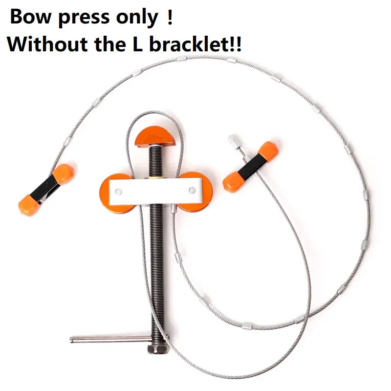 Archery Compound Bow Press Portable Bow Press L Bracket Bow Release Outdoor Shooting Arrow Hunting Accessories