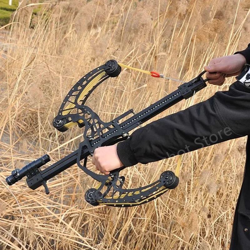 High precision hunting steel ball slingshot laser all metal slingshot composite bow steel mini composite bow set