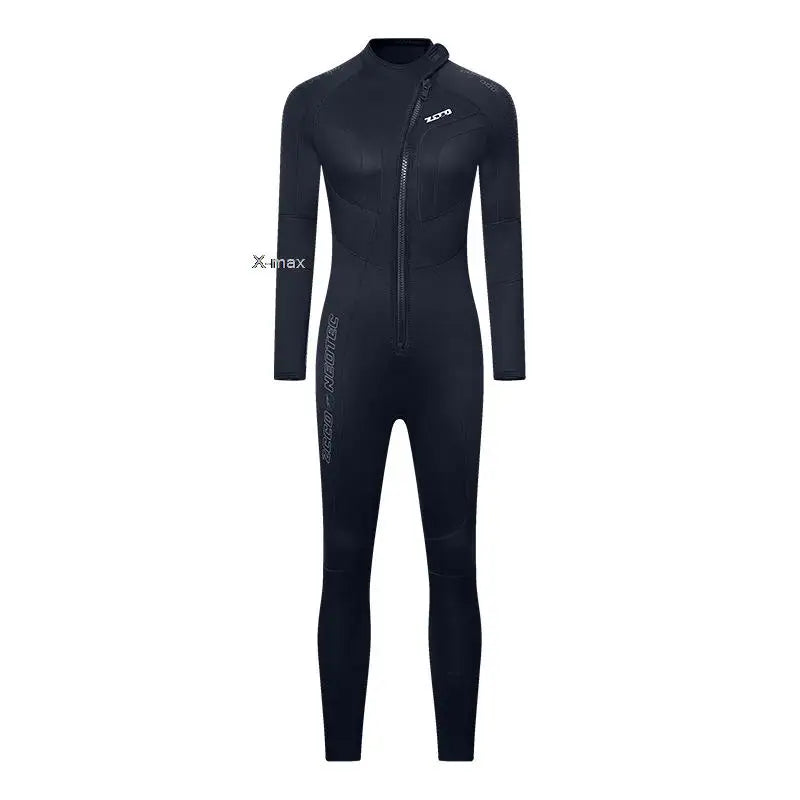 5mm Neoprene Wetsuit One-piece Women Men Long-sleeved Diving Suit Scuba Spearfishing Surfing Warm Swimsuit Equipment