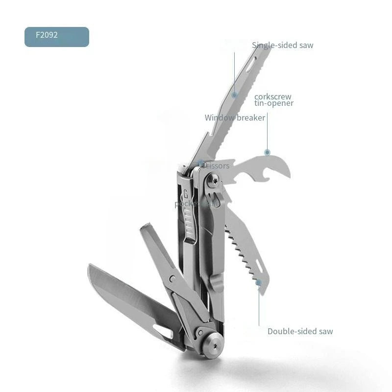 Multifunctional Sharp Pocket EDC Gear Portable Carry Utility Cutter Camping Survival Scissor Cutting Tool Folding Saw Outdoor