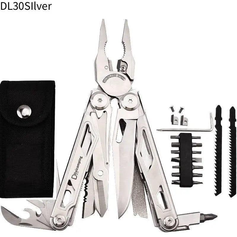 Daicamping DL1B Extra Cutter Scissors Saw Clamp Multi Tools / Clip Pliers Multifunctional Foldable EDC Folding Knife Multitools
