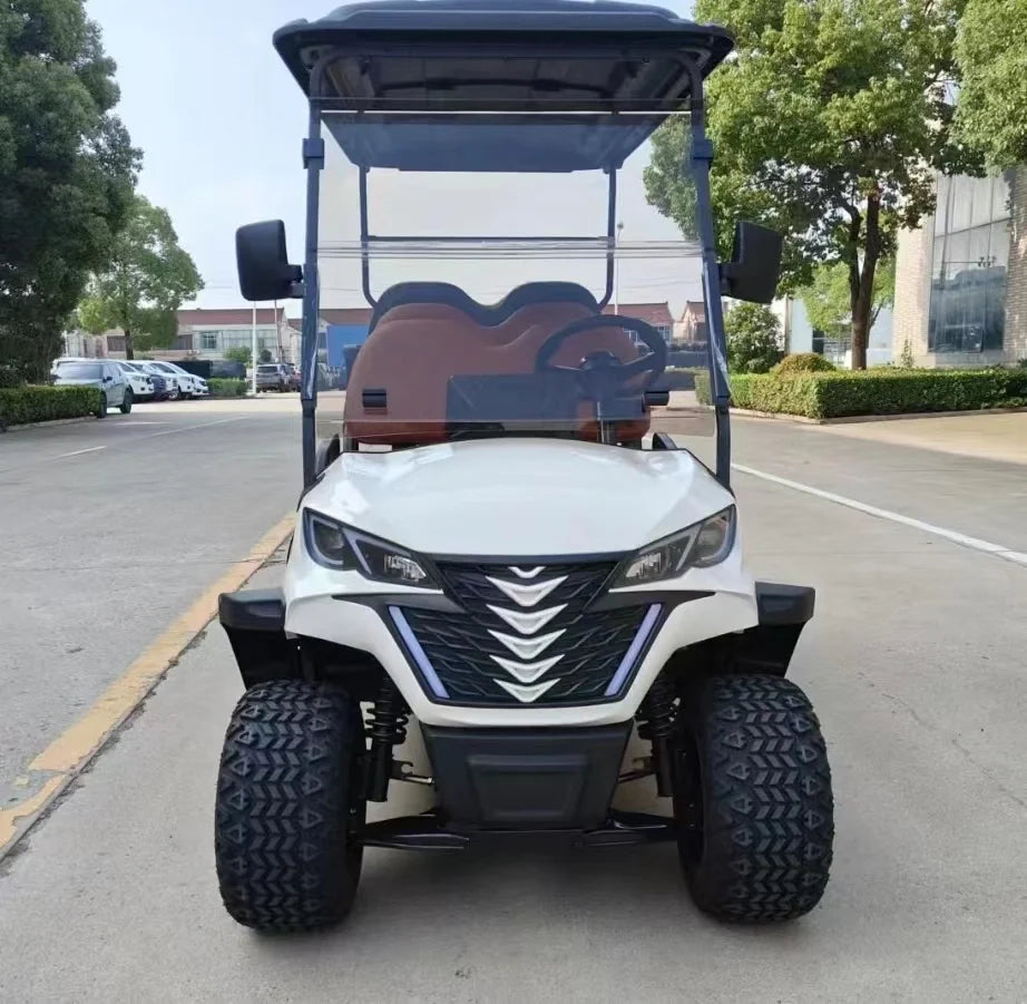 2026 4/6 Seats Electric off-Road Golf Trolley Cart 4 Wheels Mobile Scooter Scenic Spot Golf Buggy