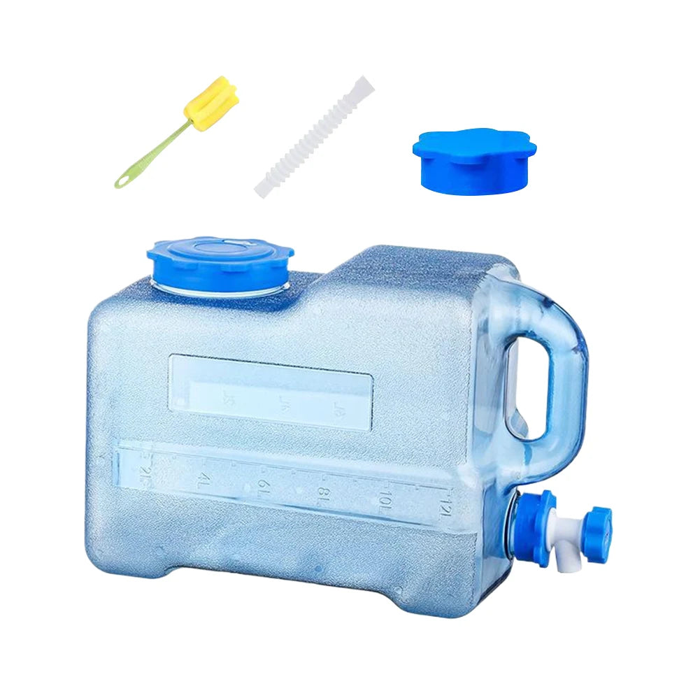 5/10/18/20/22L Portable Car Water Bucket Driving Pure Water Tank Container with Faucet Outdoor Camping Cooking Picnic Hiking