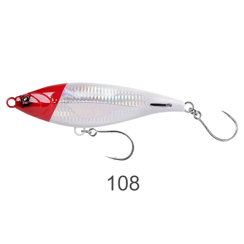 NOEBY Sinking Pencil Fishing Lure 115mm 43g 150mm 85g Long Casting,Artificial Hard Bait for Sea Bass Tuna,Stickbait Fishing Lure