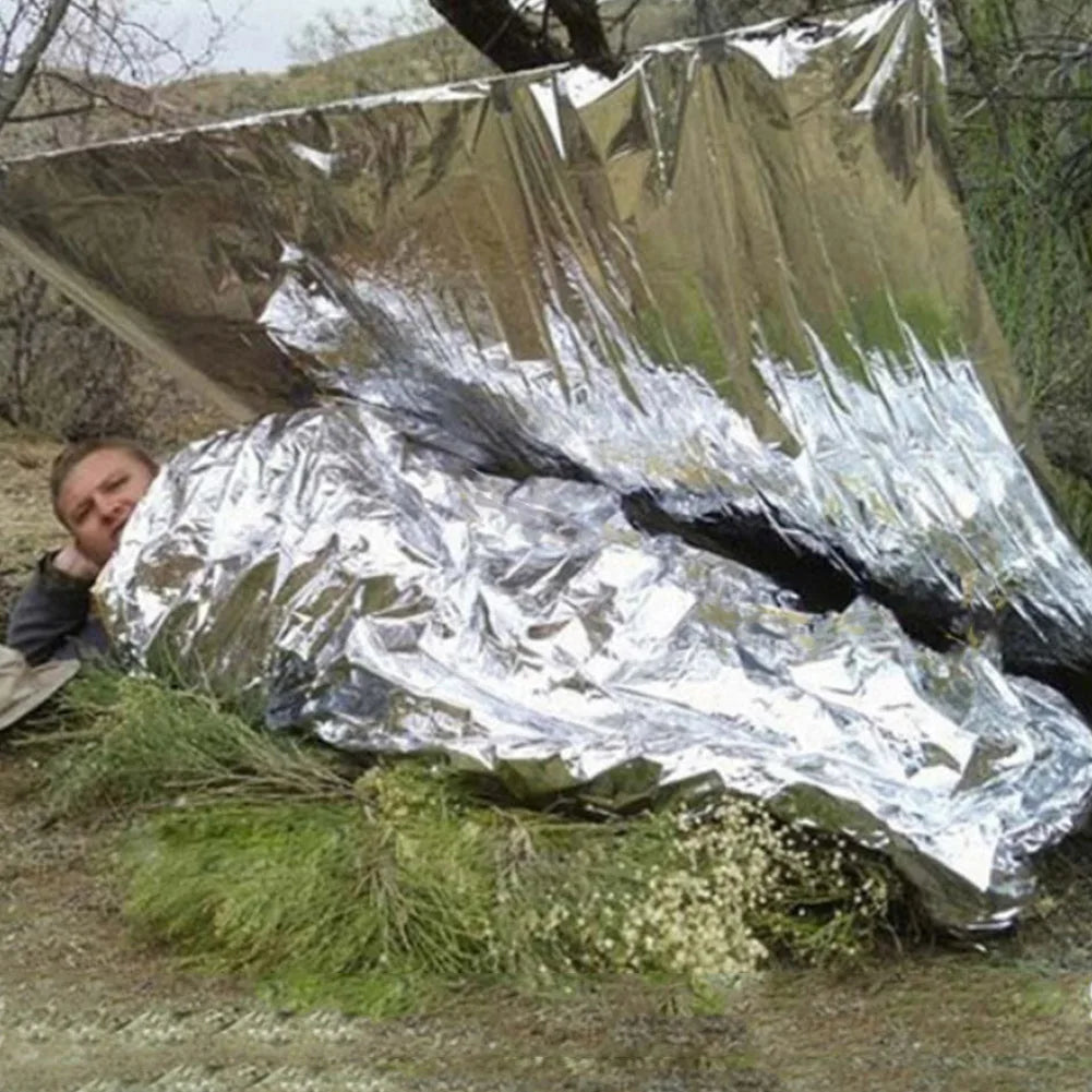 30-1PCS Emergency Rescue Blanket Outdoor Survive First Aid survival blanket Military Rescue Kit Rescue Foil Thermal Blanket ﻿