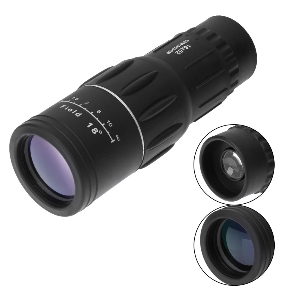 16x52 Zoom Telescope HD Portable Strong Binoculars Long Range Professional Monocular 66M/8000M For Hunting Camping