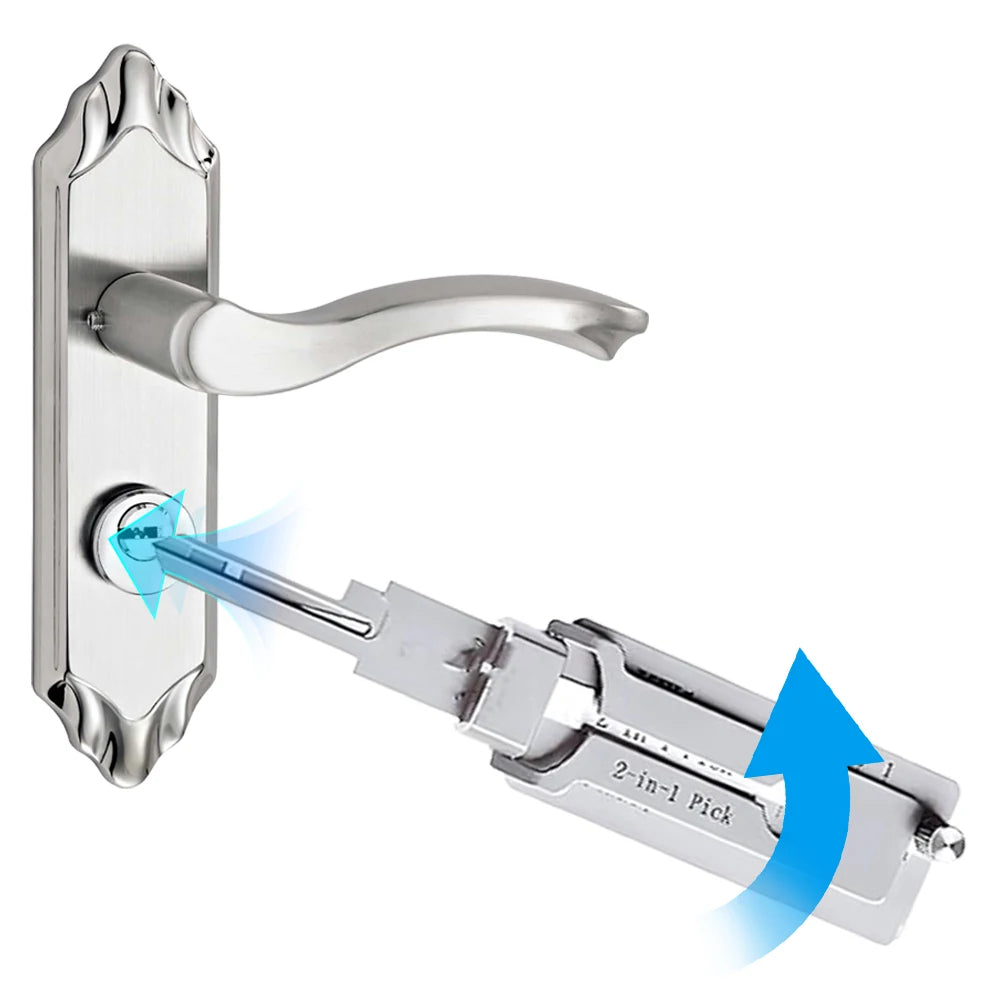 Stainless Steel Key Decoder Precision Tool O-ring Pickup Kit Hook Tool Maintenance Repair Kit