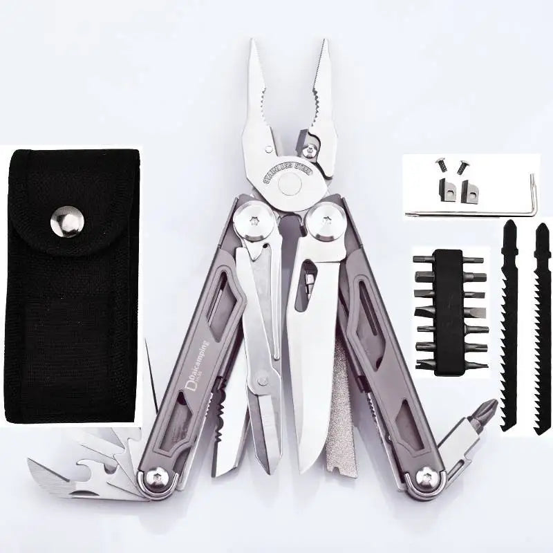 DL30 Multitools Hand Diy Multi Tools Multi-tool Clamp Folding Knives Scissor Cutters EDC Survival Gear Manual Pliers