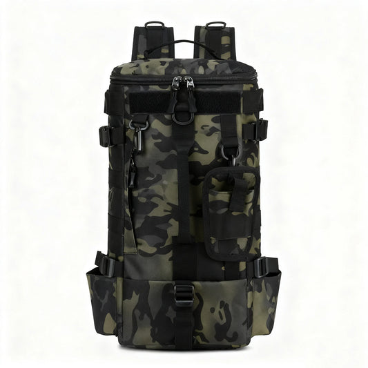 Multifunctional Fishing Backpack Tackle Bag with Rod Holders Fish Equipment Storage Waterproof Wear-resistant Outdoor Sports Bag