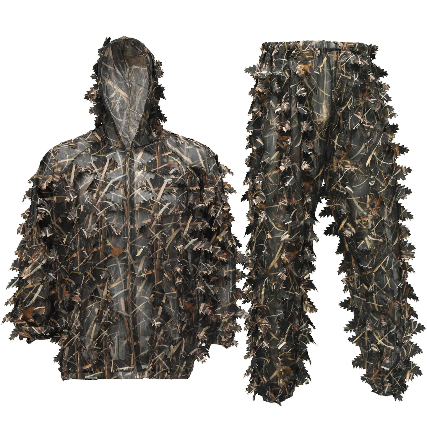 Summer Bionic Camouflage Hunting Suit Quick-Dry Breathable Outdoor Bird Watching Real CS Game Training Clothes
