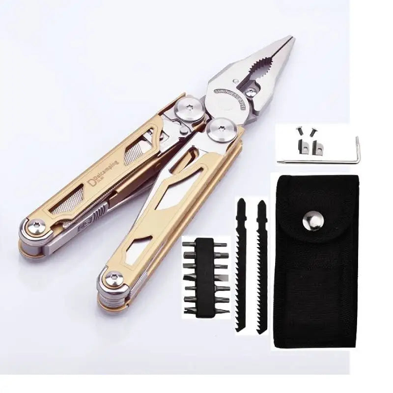 DL30 Multitools Hand Diy Multi Tools Multi-tool Clamp Folding Knives Scissor Cutters EDC Survival Gear Manual Pliers