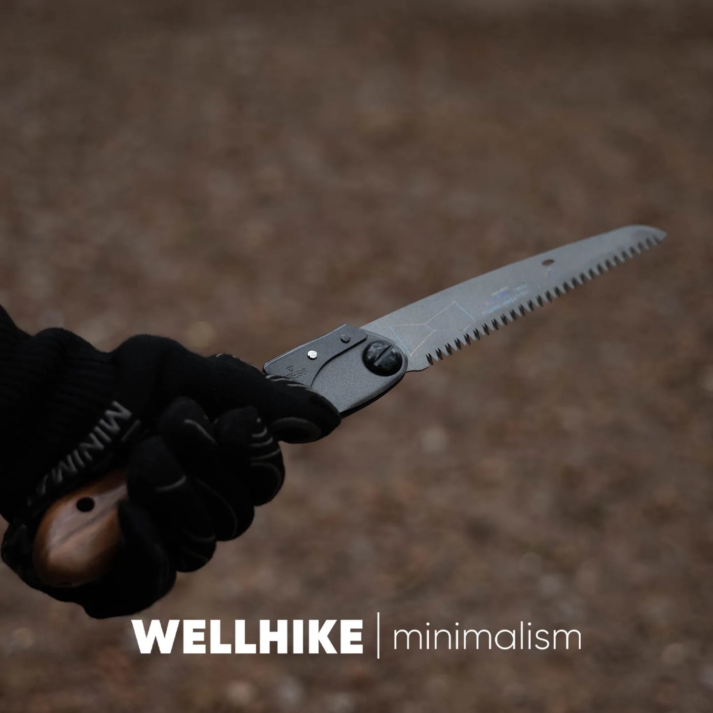 WELLHIKE Orion Curved Handle Folding Saw-Imported SK85 Steel Hand Saw Outdoor Bushcraft, Camping&Gardening Walnut Wood Handle