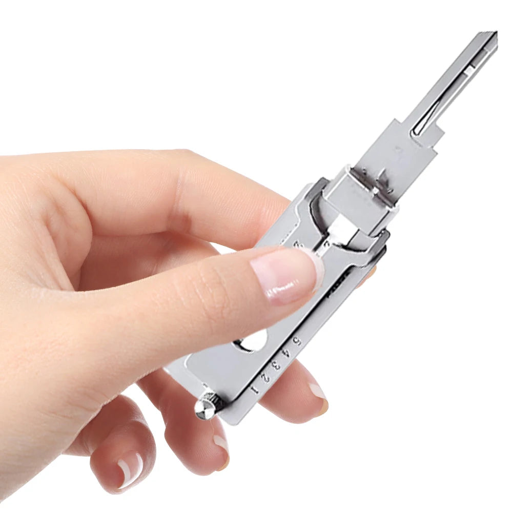 Stainless Steel Key Decoder Precision Tool O-ring Pickup Kit Hook Tool Maintenance Repair Kit