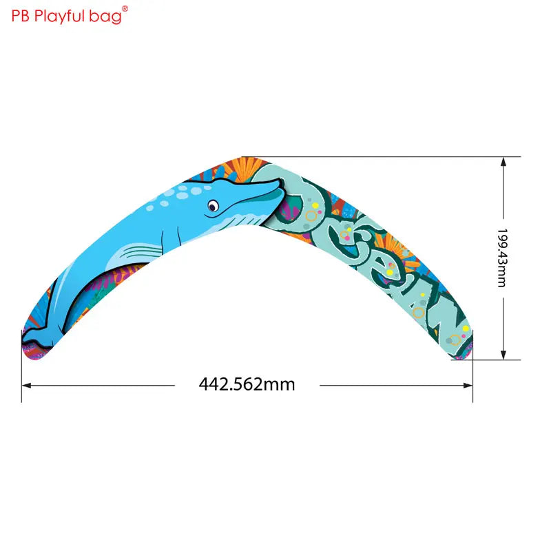 Professional EVA Outdoor Flight Boomerang Adult Child Outdoor Sports Game Toy Soft Safety Boomerang AC164