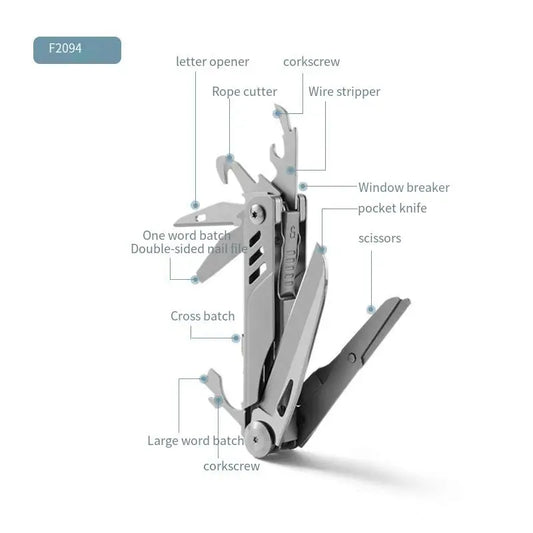 Multifunctional Sharp Pocket EDC Gear Portable Carry Utility Cutter Camping Survival Scissor Cutting Tool  Folding Saw Outdoor