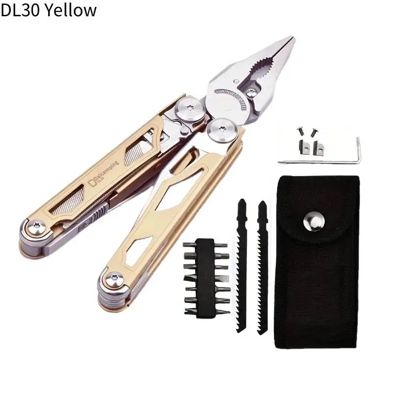 Daicamping DL1B Extra Cutter Scissors Saw Clamp Multi Tools / Clip Pliers Multifunctional Foldable EDC Folding Knife Multitools