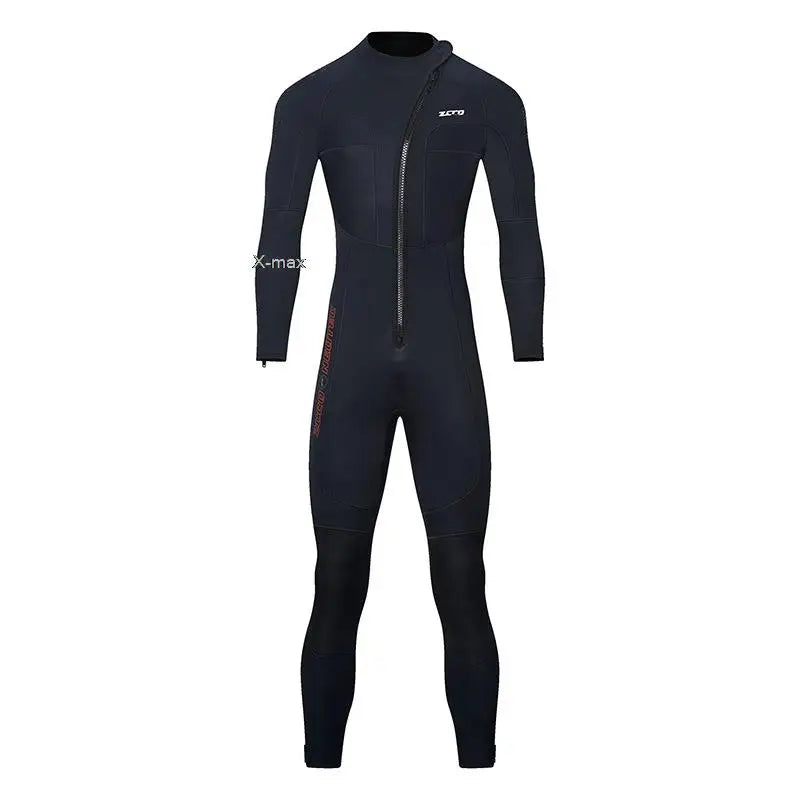 5mm Neoprene Wetsuit One-piece Women Men Long-sleeved Diving Suit Scuba Spearfishing Surfing Warm Swimsuit Equipment