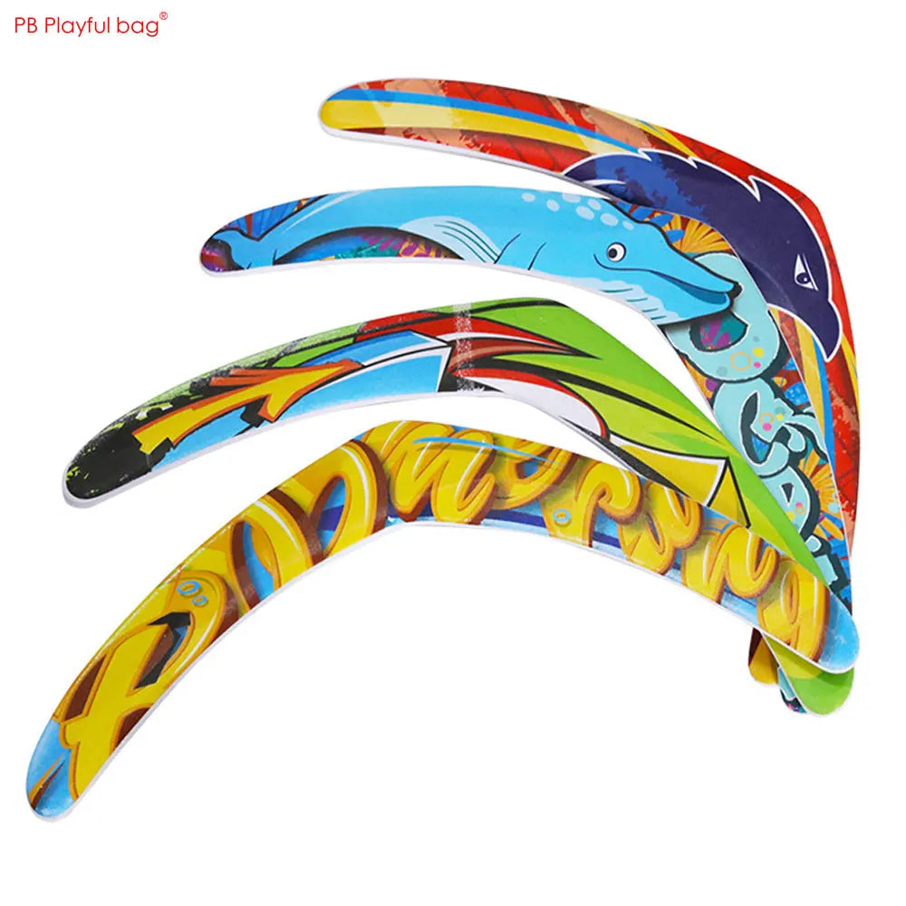 Professional EVA Outdoor Flight Boomerang Adult Child Outdoor Sports Game Toy Soft Safety Boomerang AC164