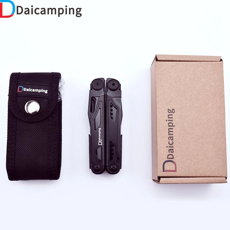 Daicamping DL1B Extra Cutter Scissors Saw Clamp Multi Tools / Clip Pliers Multifunctional Foldable EDC Folding Knife Multitools
