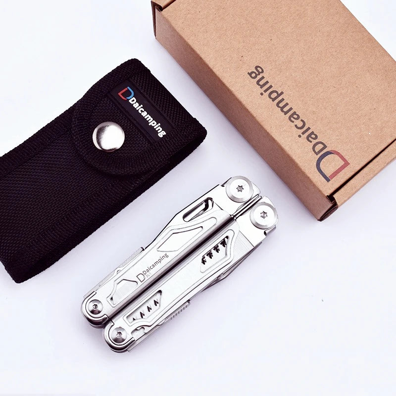 Daicamping DL1B Extra Cutter Scissors Saw Clamp Multi Tools / Clip Pliers Multifunctional Foldable EDC Folding Knife Multitools