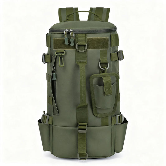 Multifunctional Fishing Backpack Tackle Bag with Rod Holders Fish Equipment Storage Waterproof Wear-resistant Outdoor Sports Bag