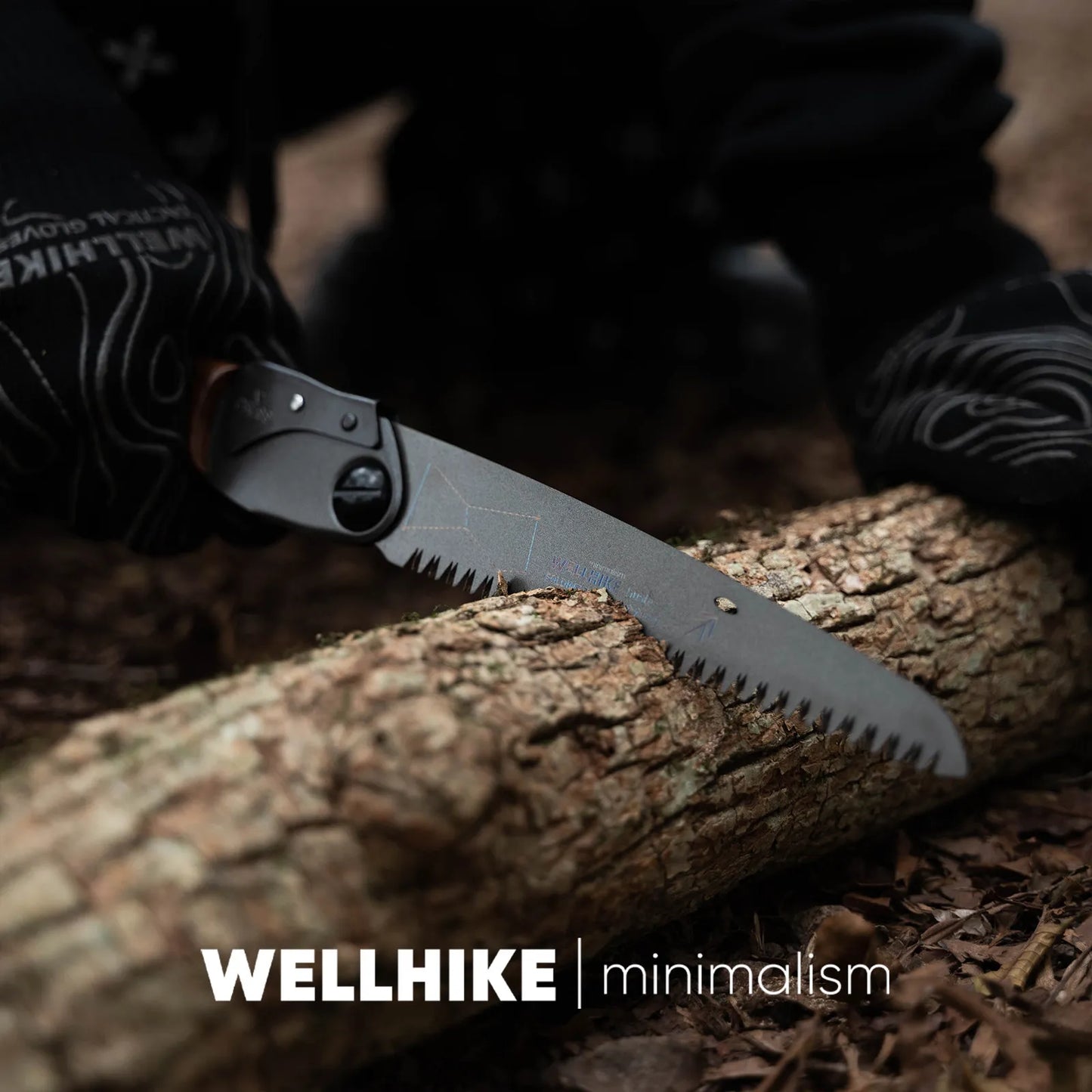 WELLHIKE Orion Curved Handle Folding Saw-Imported SK85 Steel Hand Saw Outdoor Bushcraft, Camping&Gardening Walnut Wood Handle