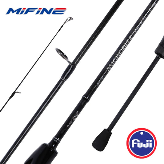 MICROBITE Spinning Rod Fishing Rod 3g/5g for Saltwater Freshwater Light Rock Fishing FUJI Ring