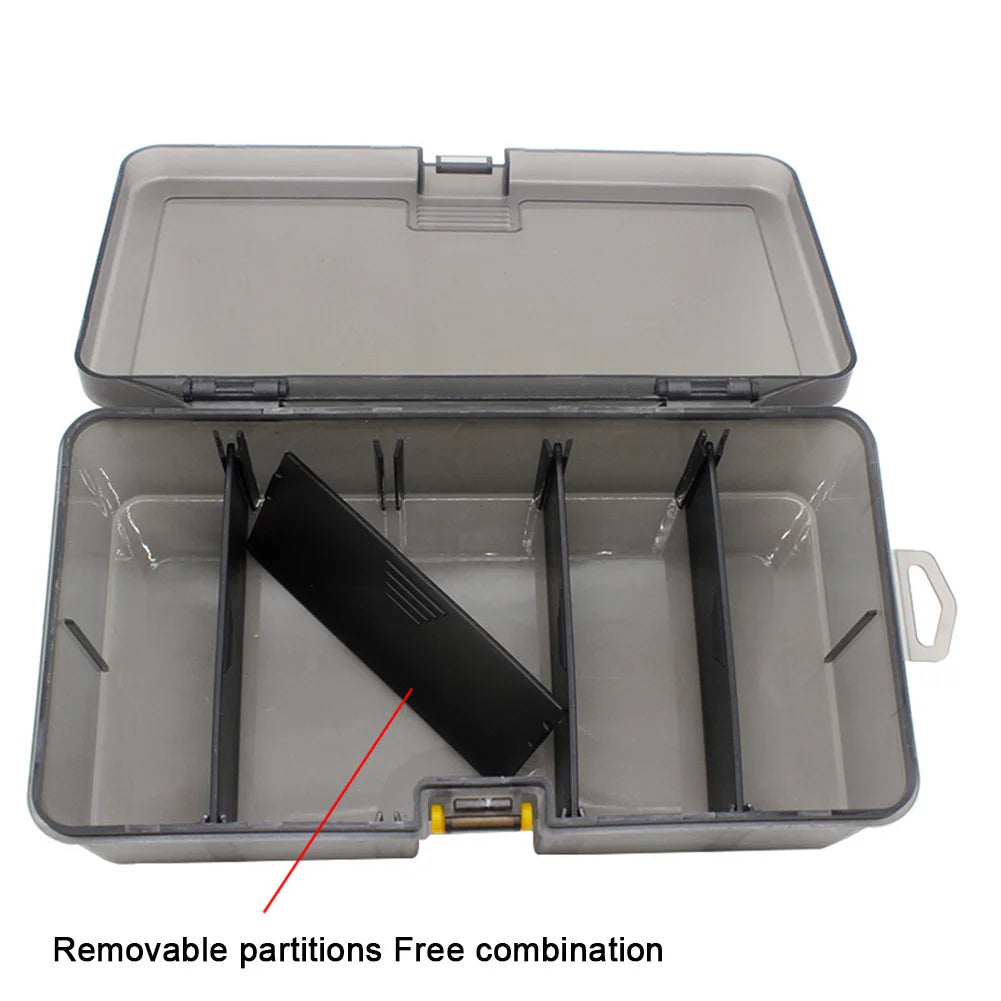Portable Lure Tackle Box Removable Plastic Fishing Tackle Box Fake Bait Hook Fishings Gear Tool Storage Box For Fishing Bait