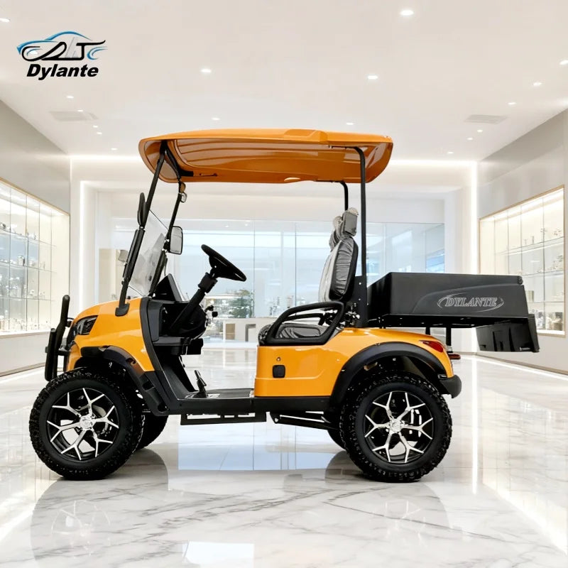 Introducing The All-New Right-Hand Drive Electric Golf Cart A Van Equipped With A 4kW Motor And A Hunting Multi-Purpose Trolley