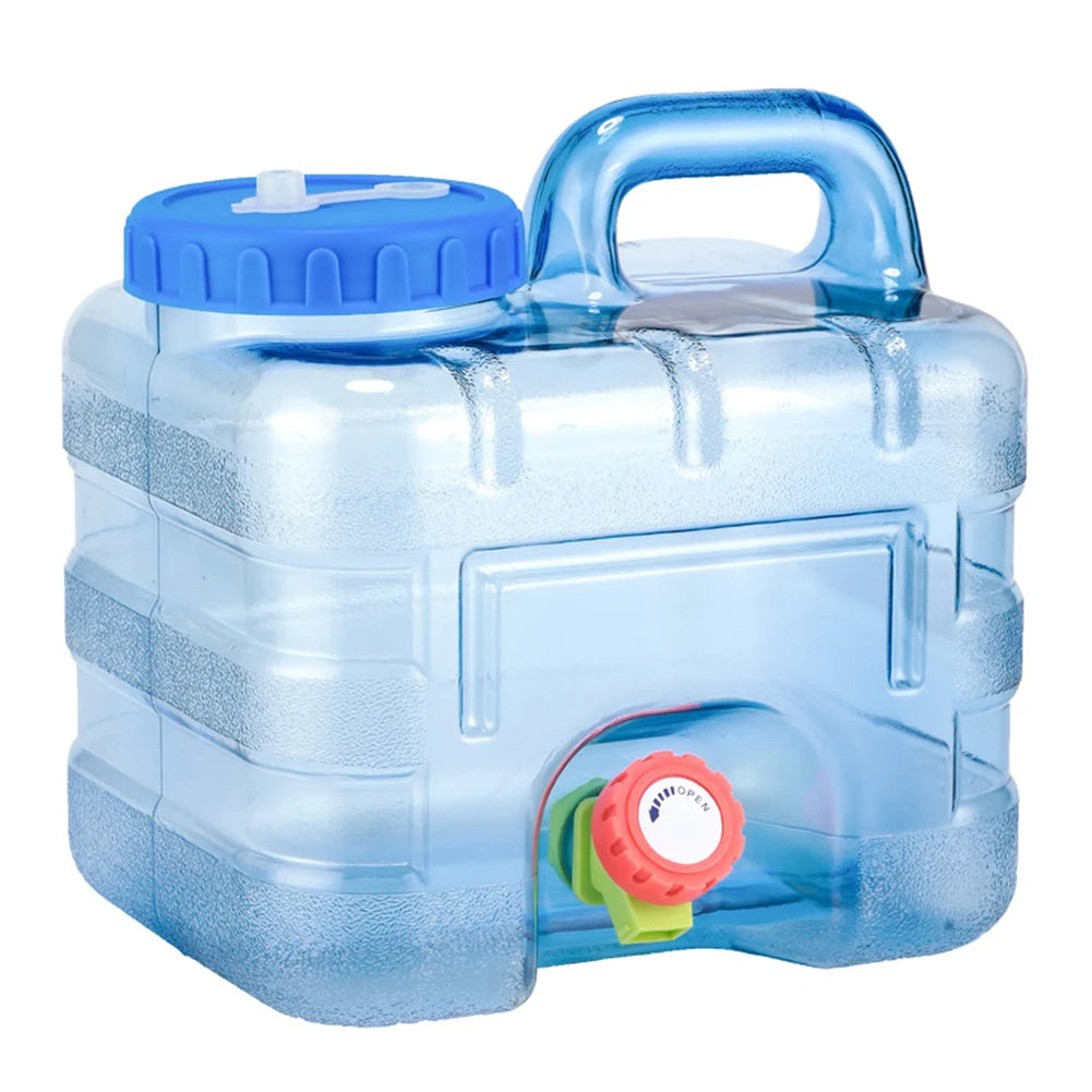 5/10/18/20/22L Portable Car Water Bucket Driving Pure Water Tank Container with Faucet Outdoor Camping Cooking Picnic Hiking