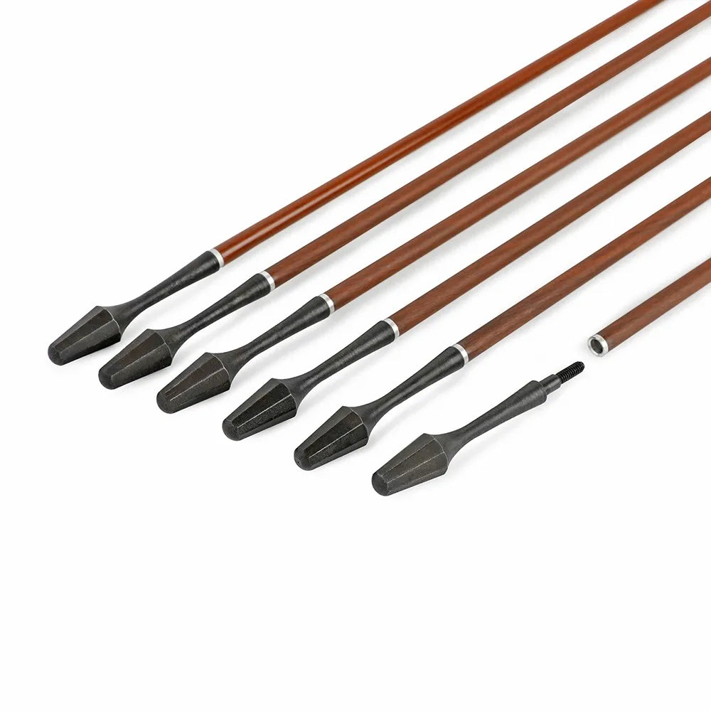 Hunting Arrowheads 6Pcs, High Carbon Steel Sharp Broadheads, Durable Hunting Tips for OD 7.8mm Arrow Shaft, Ideal for Archery Hunting & Target Shooting Accessories