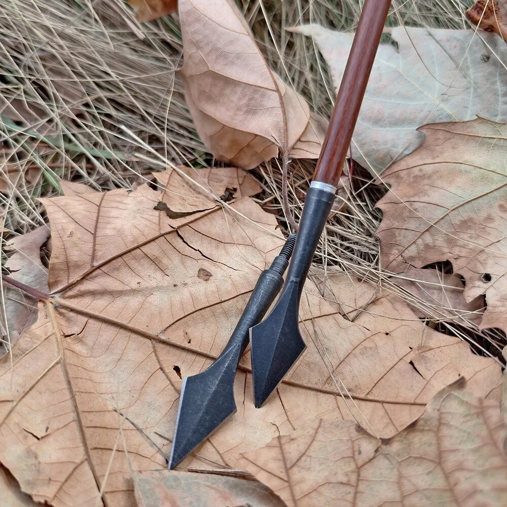Hunting Arrowheads 6Pcs, High Carbon Steel Sharp Broadheads, Durable Hunting Tips for OD 7.8mm Arrow Shaft, Ideal for Archery Hunting & Target Shooting Accessories