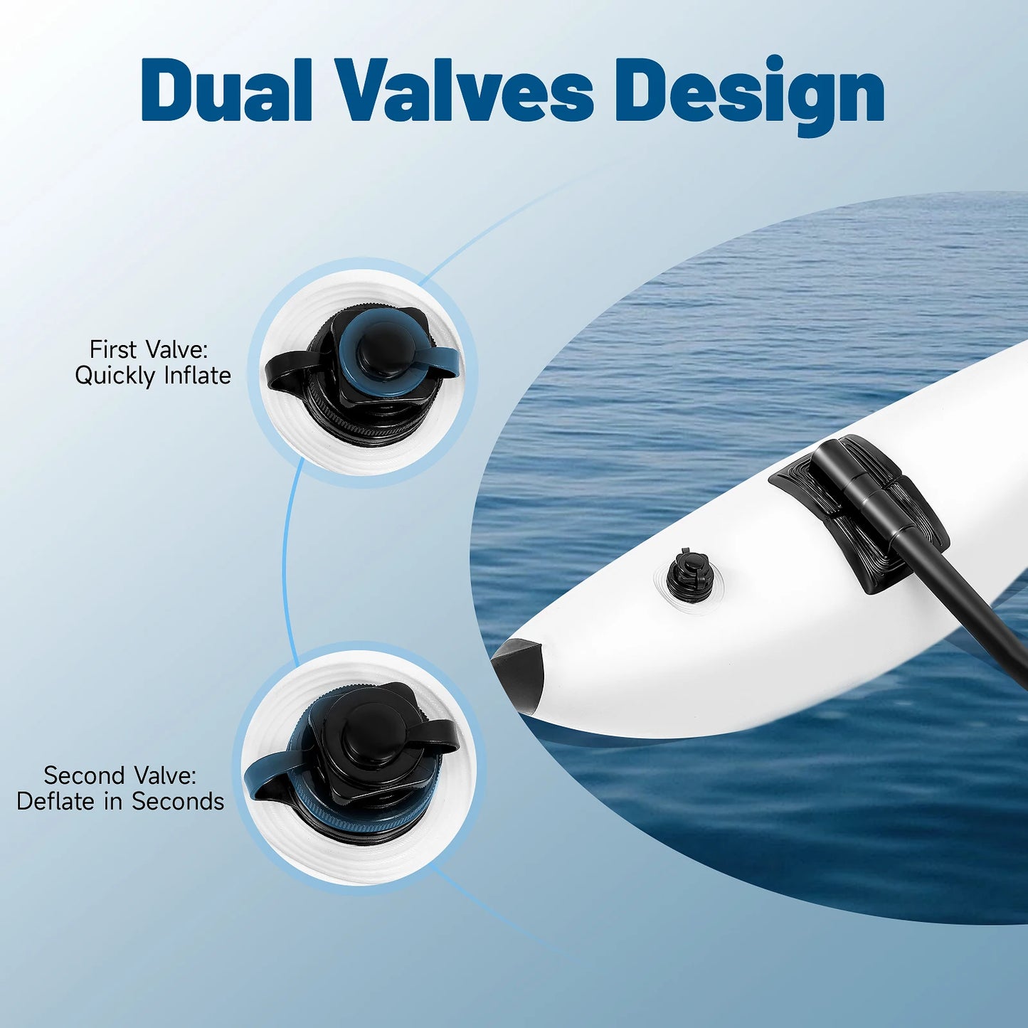 Whsiodj Inflatable Kayak Outrigger Stabilizer Set with Aluminum Pole Safety Outrigger for Kayak Canoe Boat Fishing Leisure