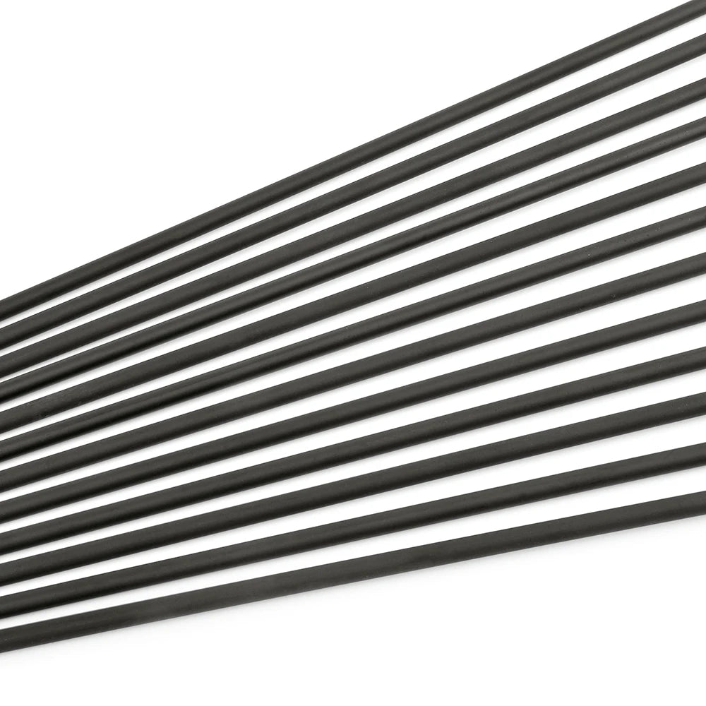 Mixed Carbon Arrows 12pcs 30/31.7 Inch Spine 500 with 3" Rubber Vanes 100 Grain Tips for Compound Recurve Bow Hunting Shooting Practice