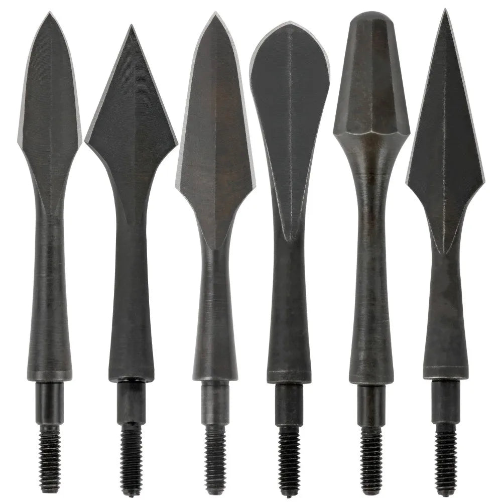 Hunting Arrowheads 6Pcs, High Carbon Steel Sharp Broadheads, Durable Hunting Tips for OD 7.8mm Arrow Shaft, Ideal for Archery Hunting & Target Shooting Accessories