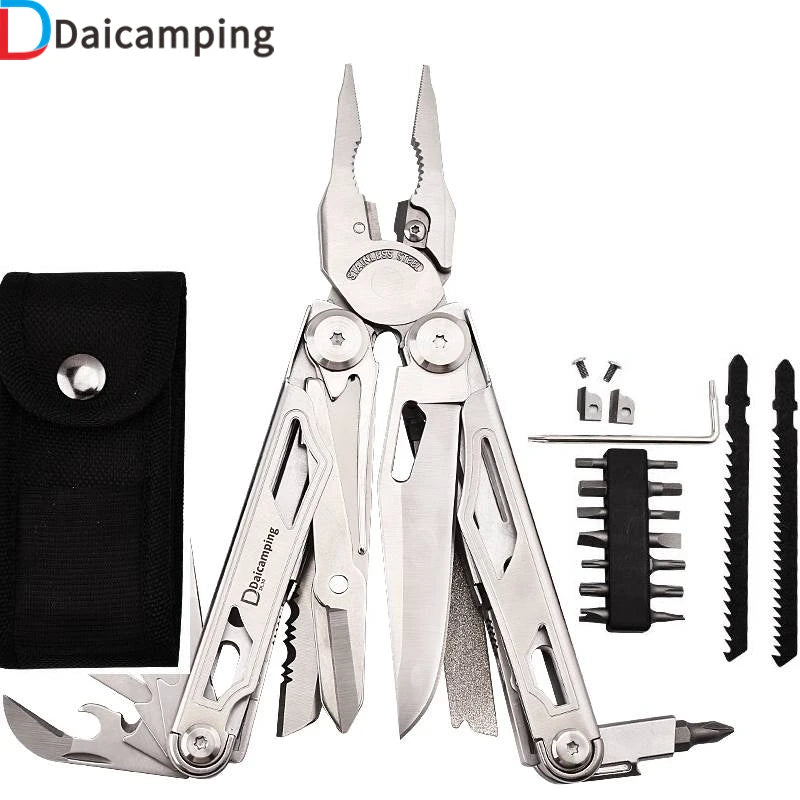 DL30 Multitools Hand Diy Multi Tools Multi-tool Clamp Folding Knives Scissor Cutters EDC Survival Gear Manual Pliers