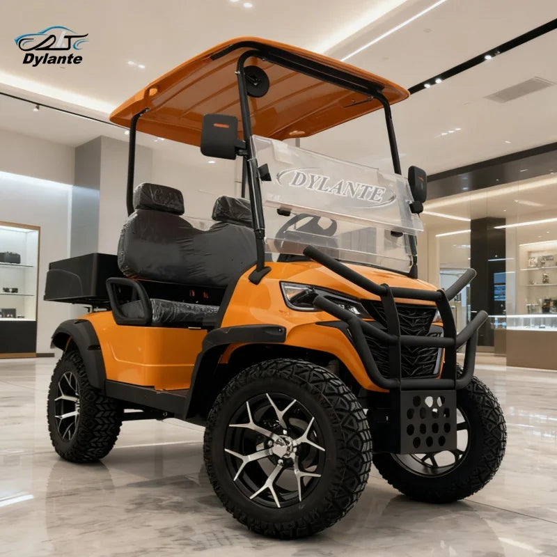 Introducing The All-New Right-Hand Drive Electric Golf Cart A Van Equipped With A 4kW Motor And A Hunting Multi-Purpose Trolley