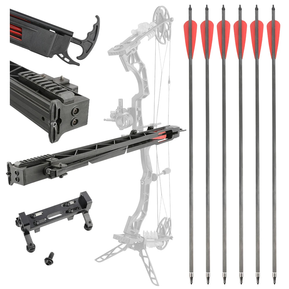 Bow Rapid Arrow Launching Archery Arrow Launcher Compound Bow Hunting Targeting Shooting Laser Sight Scope Bow Accessories