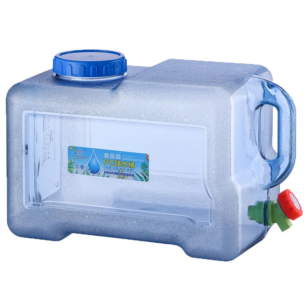 5/10/18/20/22L Portable Car Water Bucket Driving Pure Water Tank Container with Faucet Outdoor Camping Cooking Picnic Hiking