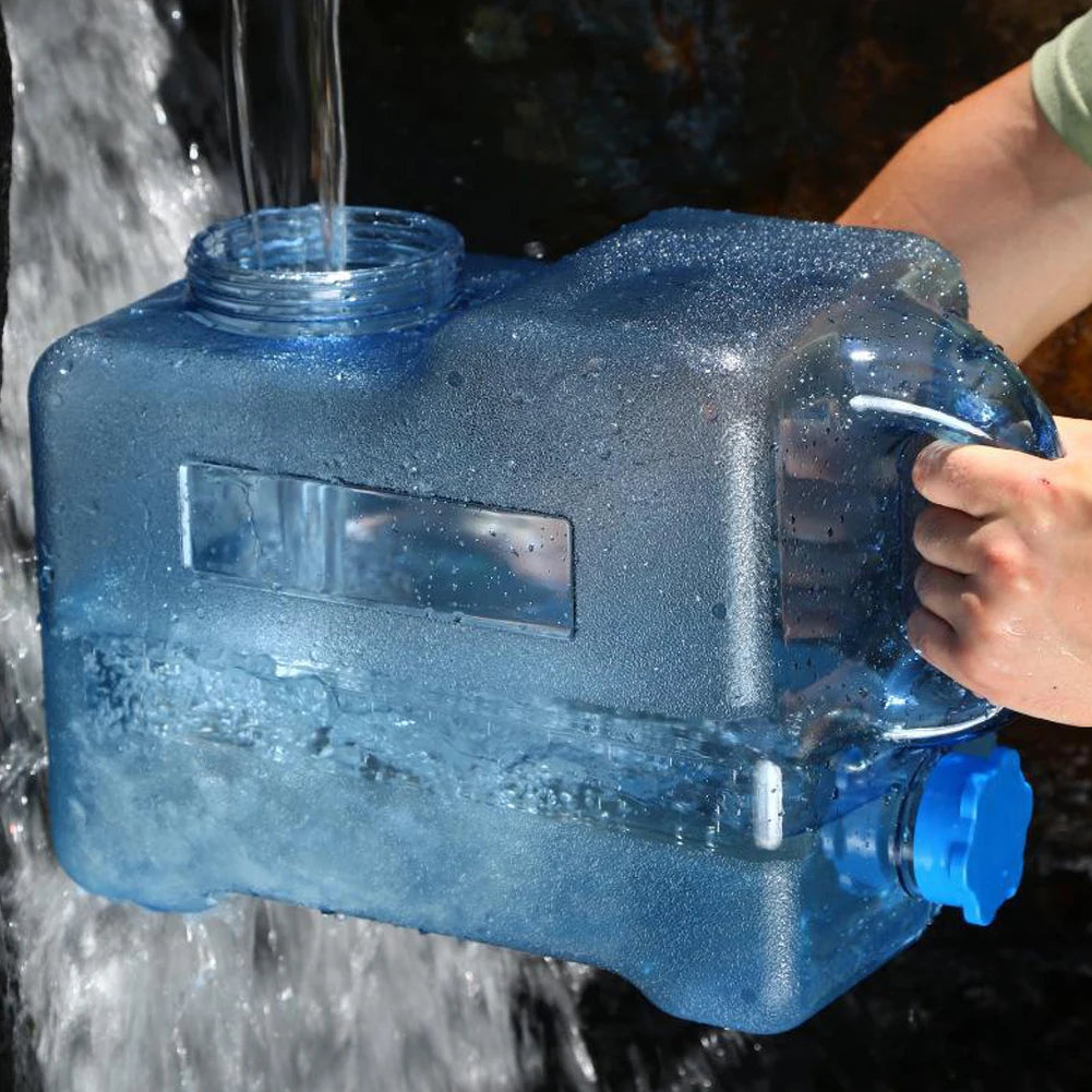 5/10/18/20/22L Portable Car Water Bucket Driving Pure Water Tank Container with Faucet Outdoor Camping Cooking Picnic Hiking