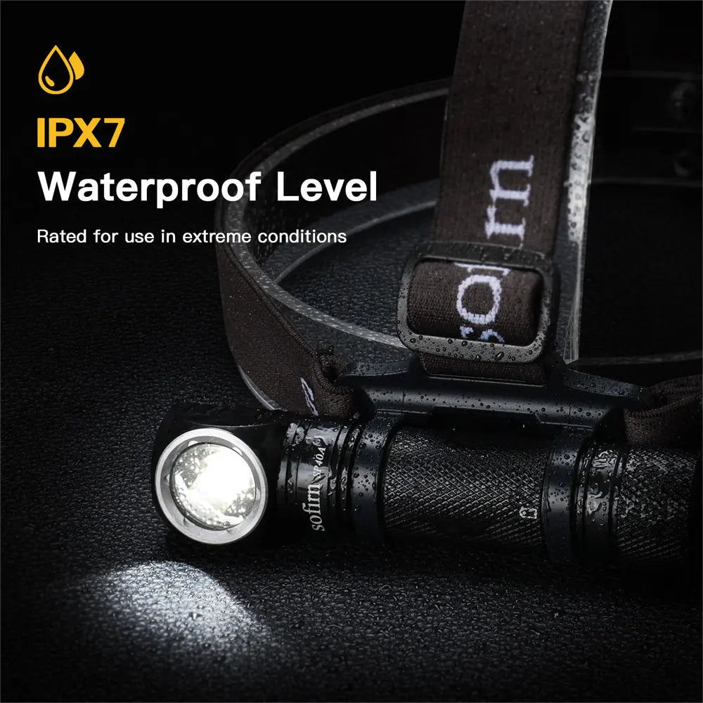 SOFIRN SP40A Headlamp Rechargeable TIR Optics Lens LED 18650 USB Head Lamp 1200lm Torch with Magnet Tail Cap
