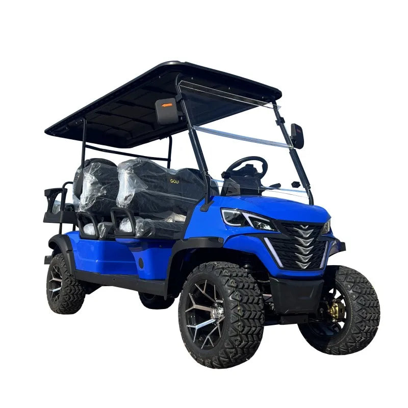 Introducing The All-New Right-Hand Drive Electric Golf Cart A Van Equipped With A 4kW Motor And A Hunting Multi-Purpose Trolley