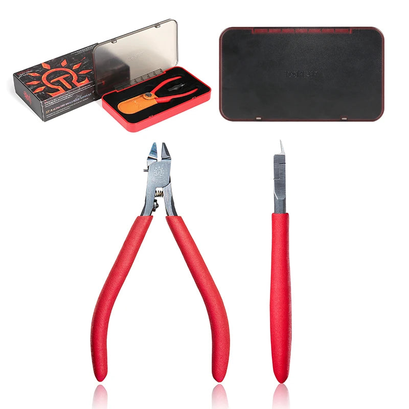 ST-A 3.0Single Blade Nipper by DSPIAE Precision Cutter for Gundam Gunpla & Hobby Kits Sharp Blade Ergonomic Handle Leather Cover